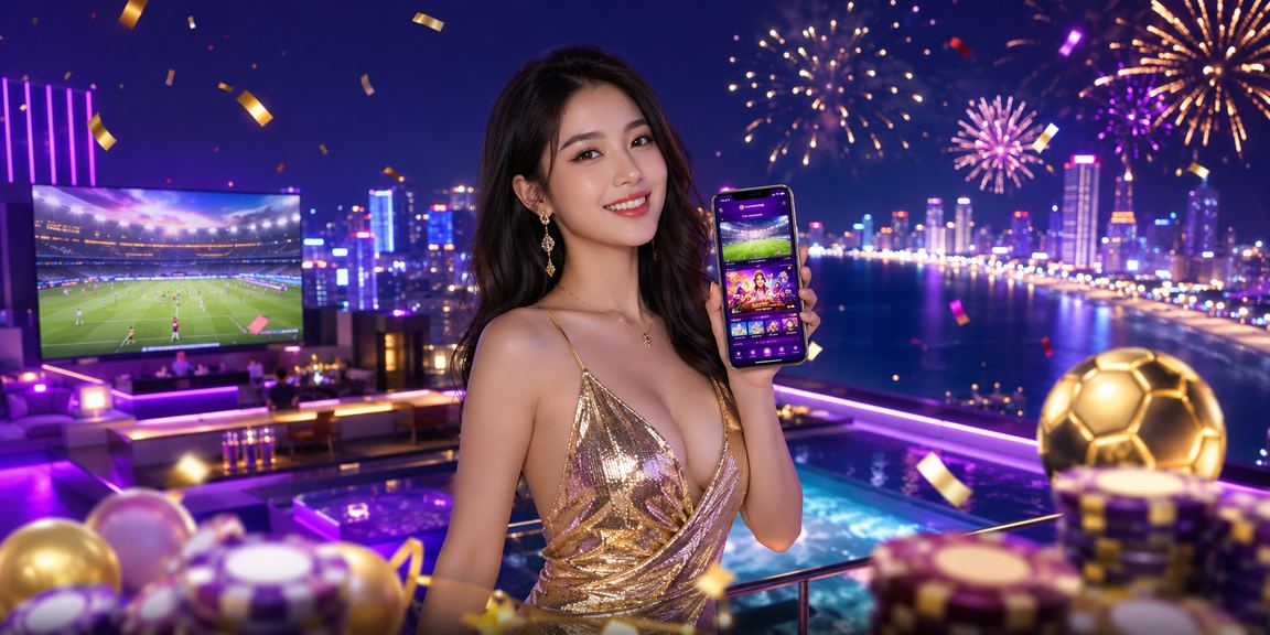Người dùng Nha Trang theo dõi jackpot qua ứng dụng di động trong bầu không khí neon ban đêm