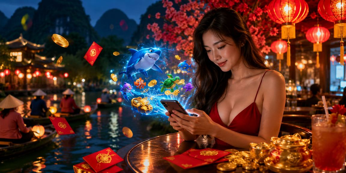 Người chơi Ninh Bình tham gia Bắn Cá và Jackpot tại chợ đêm địa phương
